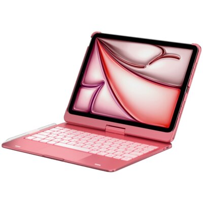Etui na iPad Air 11 cali TYPECASE Flexbook Touch Różowy Klawiatura