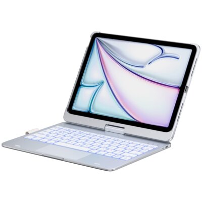 Etui na iPad Pro TYPECASE Flexbook Touch Srebrny Klawiatura