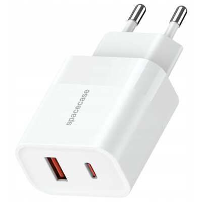 Ładowarka sieciowa SPACECASE SC002W 20W Biały