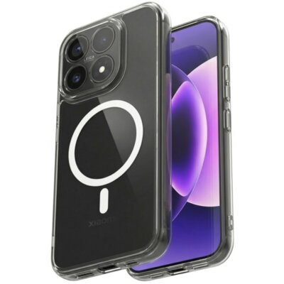 Etui CRONG Hybrid Clear Magnetic MagSafe do Xiaomi 17 Przezroczysty