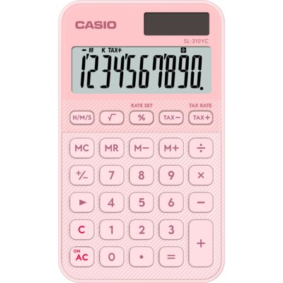 Kalkulator CASIO SL-310YC-LP Zasilanie bateryjno-słoneczne, Niezależna pamięć
