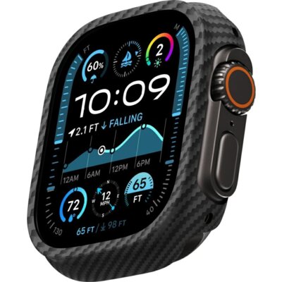 Etui PITAKA Air Case do Apple Watch Ultra 1/2/3 (49 mm) Czarno-szary