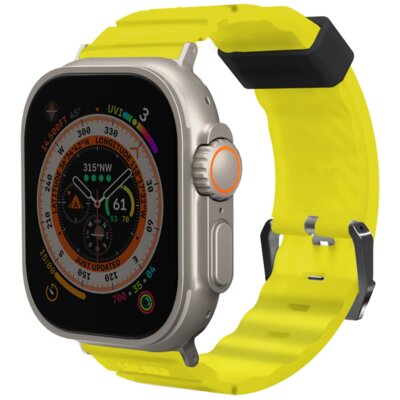 Pasek SKINARMA Shokku do Apple Watch do koperty 44/45/49mm Żółty