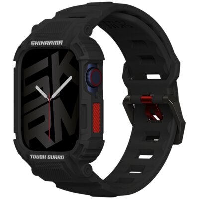 Etui SKINARMA Mecha 2in1 do Apple Watch 4/5/6/7/8/9/SE/SE 2/SE 3 (44/45 mm) Czarny