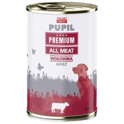 Karma dla psa PUPIL PREMIUM All Meat Adult Wołowina 400 g