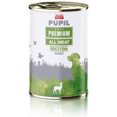 Karma dla psa PUPIL PREMIUM All Meat Adult Dziczyzna 400 g