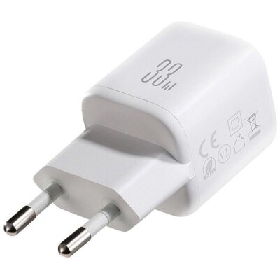 Ładowarka sieciowa JOYROOM JR-TG7 33W Biały ładowarka do telefonu USB-C, USB-A + kabel