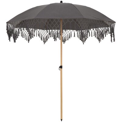 Parasol ogrodowy PATIO z koronką 47509 Antracyt 200 cm