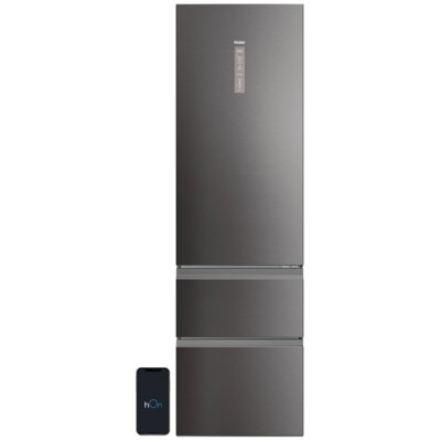 Lodówka HAIER HTW7620DNMP No Frost 205cm Ciemny Inox