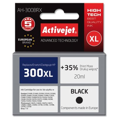 Tusz ACTIVEJET do HP 300 XL CC641EE Czarny 20 ml AH-300BRX