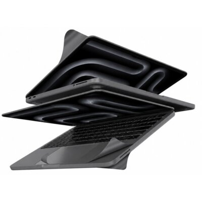Zestaw ochronny MOCOLL 5w1 do Apple MacBook Pro 16 Szary