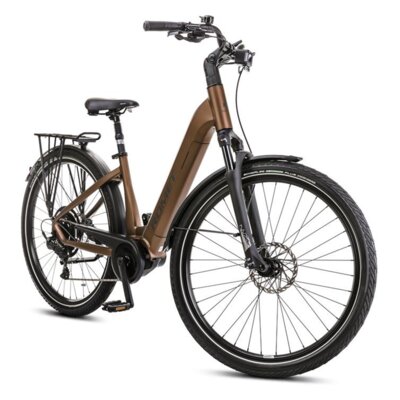 Rower elektryczny ROMET E-Modeco URB 2.0 U19 28 cali Brązowo-czarny