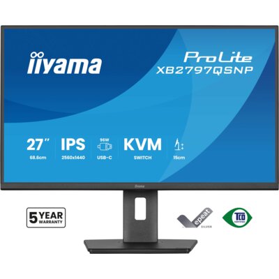 Monitor IIYAMA XB2797QSNP-B1 27" IPS 2560x1440px 100HZ 1 ms [MPRT]