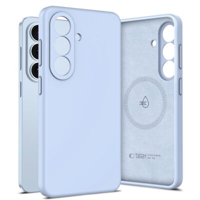 Etui TECH-PROTECT Silicone MagSafe do Samsung Galaxy S26 Niebieski