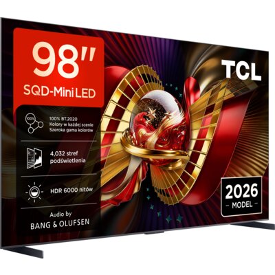 Telewizor TCL 98C8L 98" SQD-MINILED 4K 144 Hz Google TV Dolby Atmos Dolby Vision HDMI 2.1