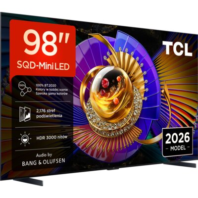 Telewizor TCL 98C7L 98" SQD-Mini LED 4K 144 Hz VRR Google TV Dolby Atmos Dolby Vision HDMI 2.1