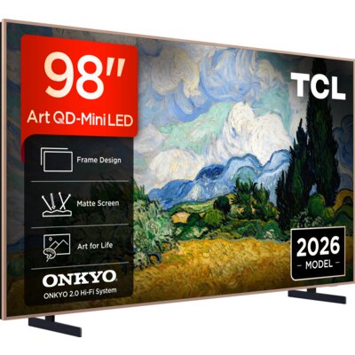 Telewizor TCL 98A400 Pro 98" QD-Mini LED 4K 144 Hz VRR Google TV Dolby Atmos Dolby Vision HDMI 2.1