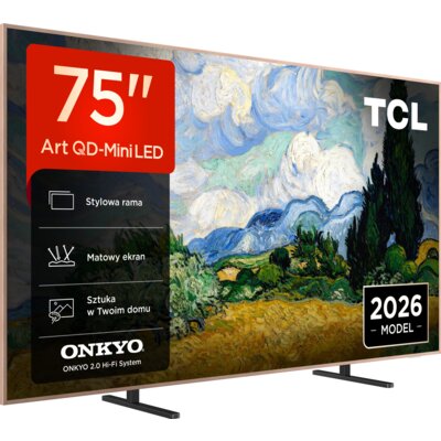 Telewizor TCL 75A400 Pro 75" QD-Mini LED 4K 144 Hz VRR Google TV Dolby Atmos Dolby Vision HDMI 2.1