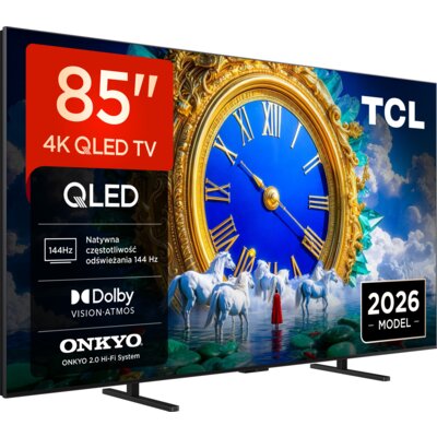 Telewizor TCL 85A400 85” QLED 4K 144Hz VRR Google TV Dolby Atmos Dolby Vision HDMI 2.1