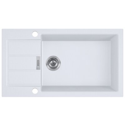 Zlewozmywak jednokomorowy z ociekaczem FRANKE Sirius S2D Slim 611-78 XL 143.0618.649 Biały 43.5x78