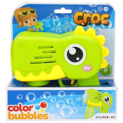 Zabawka COLOR BABY Color Bubbles Krokodyl Pistolet do baniek 39090