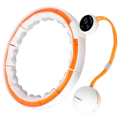 Hula hop HMS HHM21 Biało-pomarańczowy
