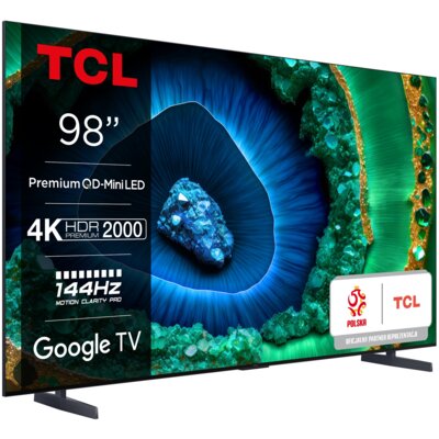 Telewizor TCL 98C955 98" MINILED 4K 144Hz Google TV Full Array Dolby Vision Dolby Atmos HDMI 2.1