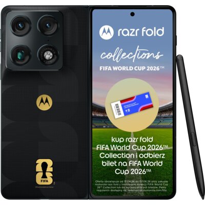 Smartfon MOTOROLA Razr Fold 5G 16/512GB 8.1" 120Hz Granatowo-szary FIFA World Cup 26™ Collection