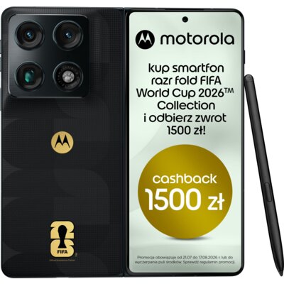 Smartfon MOTOROLA Razr Fold 5G 16/512GB 8.1" 120Hz Granatowo-szary FIFA World Cup 26™ Collection
