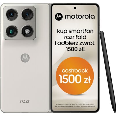 Smartfon MOTOROLA Razr Fold 5G 16/512GB 8.1" 120Hz Biały