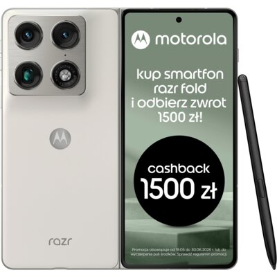 Smartfon MOTOROLA Razr Fold 5G 16/512GB 8.1" 120Hz Biały