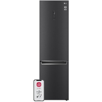 Lodówka LG GBB72MCUGN No Frost 203cm Czarny mat DoorCooling+ LinearCooling SmartThinQ