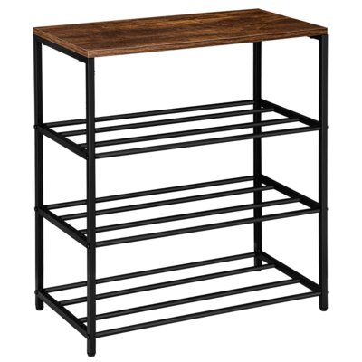 Półka na buty EHOKERY Stella Czarno-brązowy