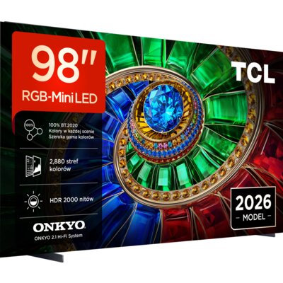 Telewizor TCL 98RM7L 98” RGB 4K 144 Hz VRR Google TV Dolby Atmos Dolby Vision HDMI 2.1