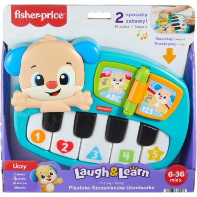 Zabawka edukacyjna FISHER PRICE Ucz się i śmiej! Pianinko Szczeniaczka Uczniaczka JMM49