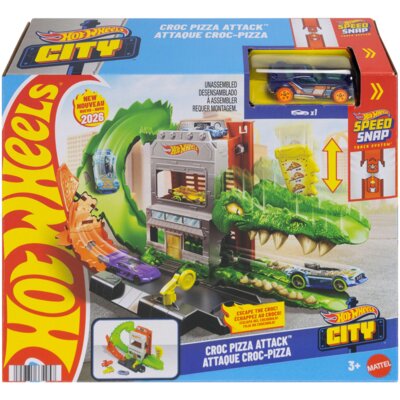 Tor Hot Wheels City Krokodyl Atak na pizzerię JHL93