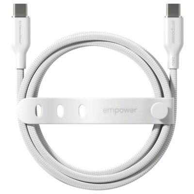 Kabel USB-C - USB-C PANZERGLASS Empower Racing 240W 2 m Srebrno-biały
