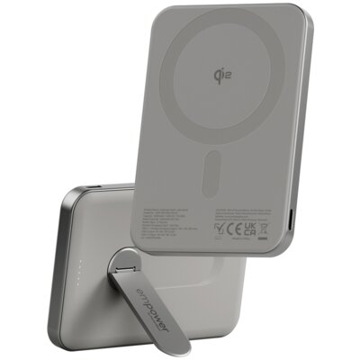 Powerbank PANZERGLASS Empower Spin Stand 5000 mAh 20W Tytanowy