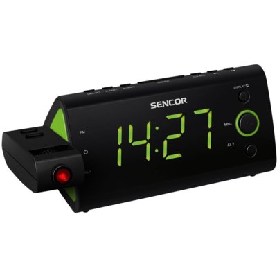 Radiobudzik z projektorem SENCOR SRC 330 GN Projektor
