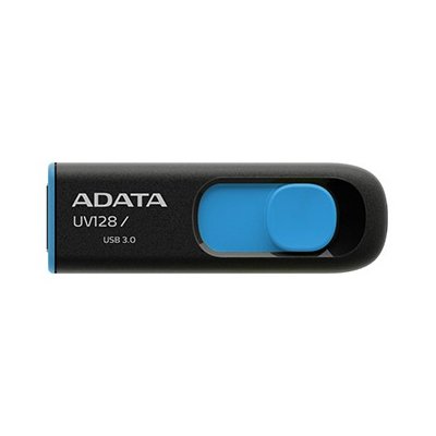 Pendrive ADATA UV128 64GB, USB 3.2 Gen. 1 (USB 3.0), Odczyt 40 Mb/s, Zapis 25 Mb/s
