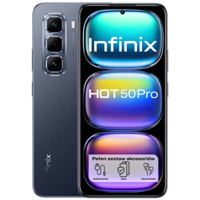 Smartfon INFINIX Hot 50 Pro 8/256GB 6.78" 120Hz Czarny