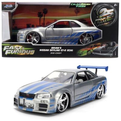Samochód JADA TOYS Szybcy i wściekli Nissan Skyline GT-R 2002 Edycja Jubileuszowa 9336818314R00
