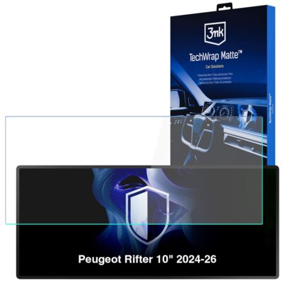 Folia ochronna 3MK TechWrap Matte Center Display do Peugeot Rifter 10" 2024-2026