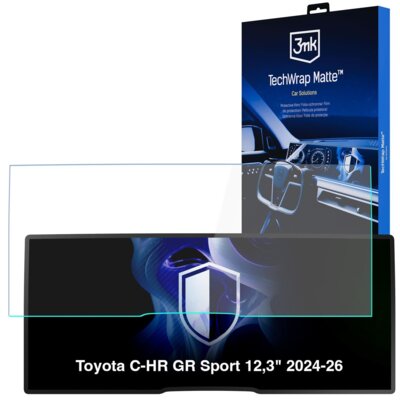 Folia ochronna 3MK TechWrap Matte Center Display do Toyota C-HR GR Sport 12.3" 2024-2026