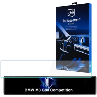 Folia ochronna 3MK TechWrap Matte Center Display do BMW M3 G80 Competition 2022-2026