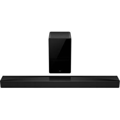 Soundbar TCL Q75HE Czarny 5.1.2-kanałowy, Bezprzewodowy Subwoofer, 4K HDR, HDMI-CEC, Wi-Fi, BT, AirPlay2, Dolby Atmos, DTS:X