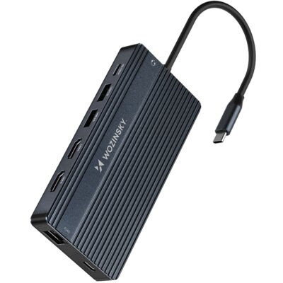Hub WOZINSKY WDS03Y5S USB Typu C, Aktywny / Pasywny