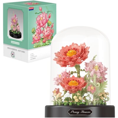 Klocki plastikowe QBI Łososiowa peonia SA317045