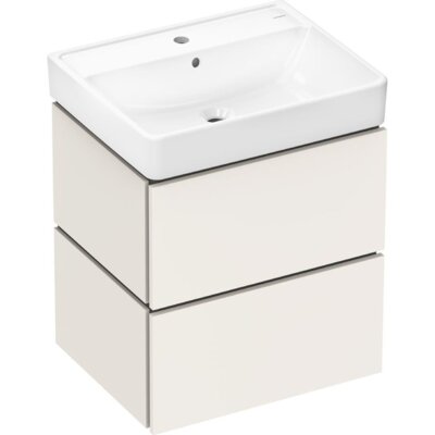 Umywalka HANSGROHE Xilesa E 54396780 Piaskowy beż matowy + szafka Xanuia Q