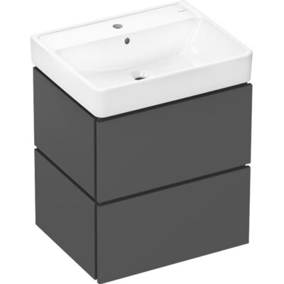Umywalka HANSGROHE Xilesa E 54396760 Szary łupek matowy + szafka Xanuia Q